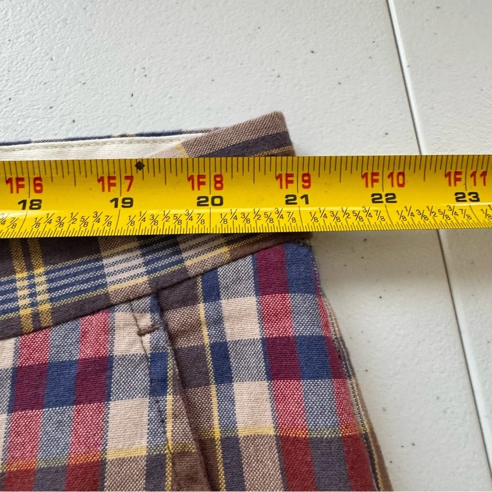 Vintage Polo Ralph Lauren Shorts Mens 40‎ Multicolored Plaid 12 Inch Inseam